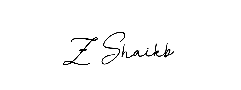 The best way (BallpointsItalic-DORy9) to make a short signature is to pick only two or three words in your name. The name Z Shaikb include a total of six letters. For converting this name. Z Shaikb signature style 11 images and pictures png