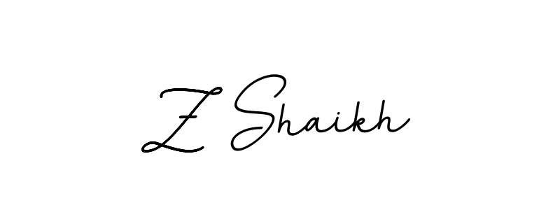 Create a beautiful signature design for name Z Shaikh. With this signature (BallpointsItalic-DORy9) fonts, you can make a handwritten signature for free. Z Shaikh signature style 11 images and pictures png