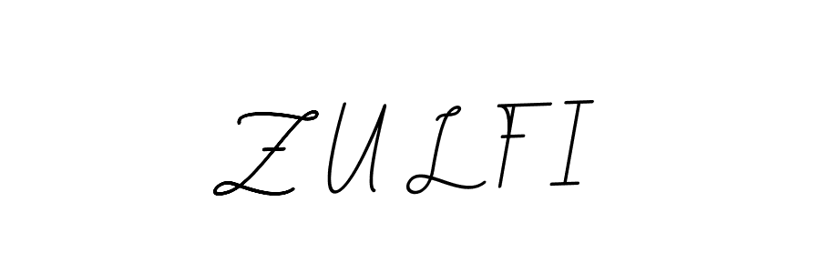 Z U L F I stylish signature style. Best Handwritten Sign (BallpointsItalic-DORy9) for my name. Handwritten Signature Collection Ideas for my name Z U L F I. Z U L F I signature style 11 images and pictures png