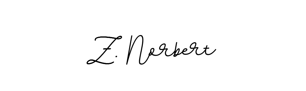 You should practise on your own different ways (BallpointsItalic-DORy9) to write your name (Z. Norbert) in signature. don't let someone else do it for you. Z. Norbert signature style 11 images and pictures png