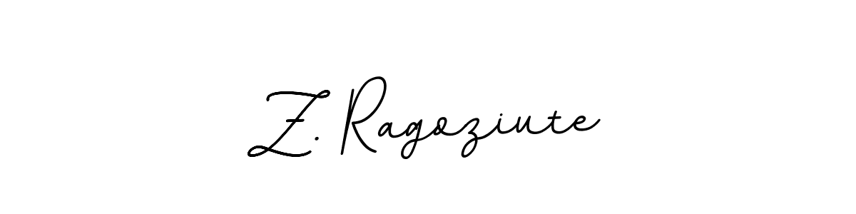 This is the best signature style for the Z. Ragoziute name. Also you like these signature font (BallpointsItalic-DORy9). Mix name signature. Z. Ragoziute signature style 11 images and pictures png