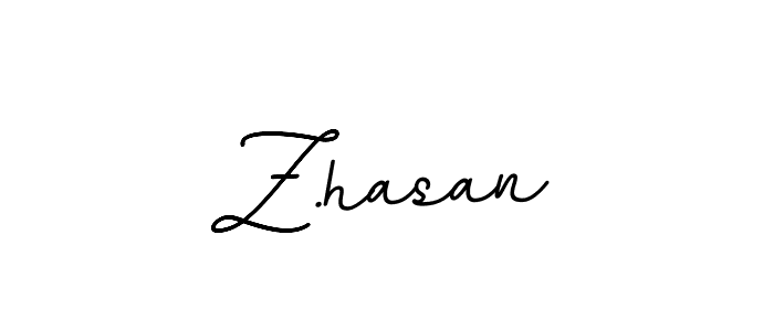 The best way (BallpointsItalic-DORy9) to make a short signature is to pick only two or three words in your name. The name Z.hasan include a total of six letters. For converting this name. Z.hasan signature style 11 images and pictures png