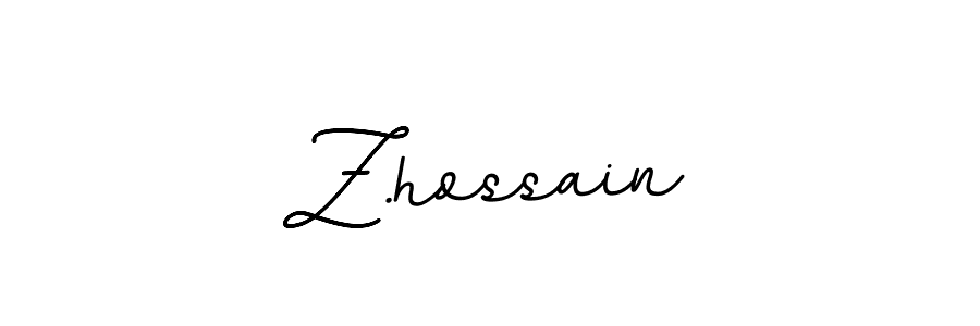 It looks lik you need a new signature style for name Z.hossain. Design unique handwritten (BallpointsItalic-DORy9) signature with our free signature maker in just a few clicks. Z.hossain signature style 11 images and pictures png