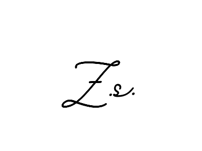 Make a beautiful signature design for name Z.s.. With this signature (BallpointsItalic-DORy9) style, you can create a handwritten signature for free. Z.s. signature style 11 images and pictures png