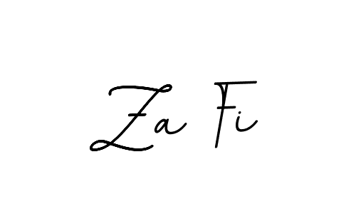 Za Fi stylish signature style. Best Handwritten Sign (BallpointsItalic-DORy9) for my name. Handwritten Signature Collection Ideas for my name Za Fi. Za Fi signature style 11 images and pictures png