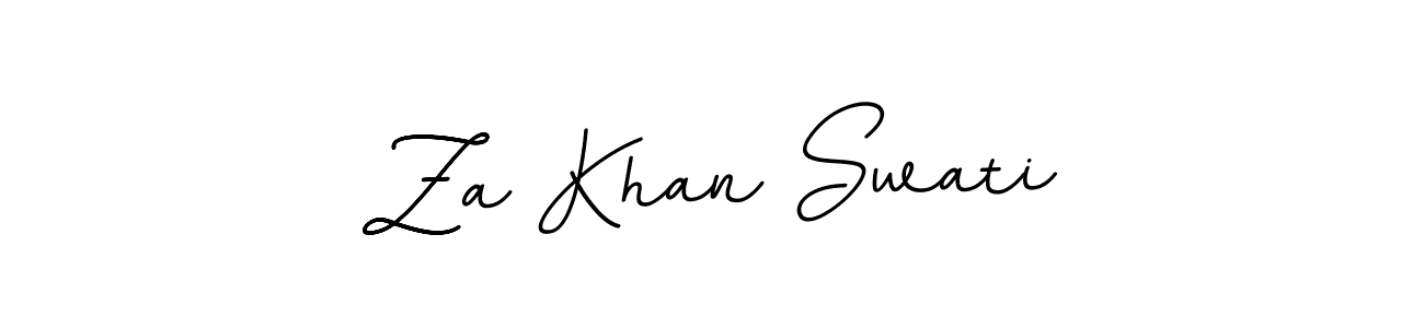You should practise on your own different ways (BallpointsItalic-DORy9) to write your name (Za Khan Swati) in signature. don't let someone else do it for you. Za Khan Swati signature style 11 images and pictures png
