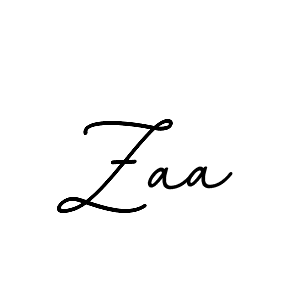 You should practise on your own different ways (BallpointsItalic-DORy9) to write your name (Zaa) in signature. don't let someone else do it for you. Zaa signature style 11 images and pictures png