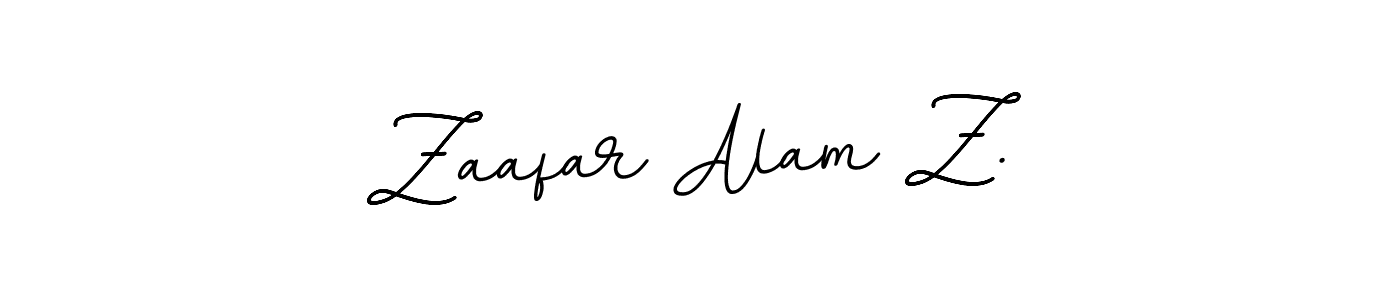 Design your own signature with our free online signature maker. With this signature software, you can create a handwritten (BallpointsItalic-DORy9) signature for name Zaafar Alam Z.. Zaafar Alam Z. signature style 11 images and pictures png