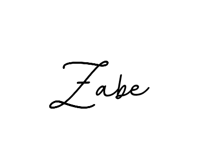 Zabe stylish signature style. Best Handwritten Sign (BallpointsItalic-DORy9) for my name. Handwritten Signature Collection Ideas for my name Zabe. Zabe signature style 11 images and pictures png