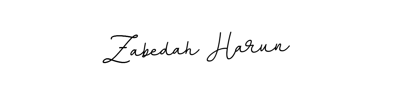 if you are searching for the best signature style for your name Zabedah Harun. so please give up your signature search. here we have designed multiple signature styles  using BallpointsItalic-DORy9. Zabedah Harun signature style 11 images and pictures png