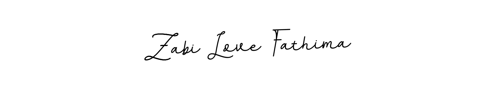 You should practise on your own different ways (BallpointsItalic-DORy9) to write your name (Zabi Love Fathima) in signature. don't let someone else do it for you. Zabi Love Fathima signature style 11 images and pictures png