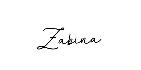 Zabina stylish signature style. Best Handwritten Sign (BallpointsItalic-DORy9) for my name. Handwritten Signature Collection Ideas for my name Zabina. Zabina signature style 11 images and pictures png