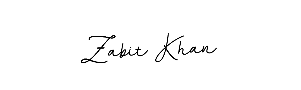 Zabit Khan stylish signature style. Best Handwritten Sign (BallpointsItalic-DORy9) for my name. Handwritten Signature Collection Ideas for my name Zabit Khan. Zabit Khan signature style 11 images and pictures png