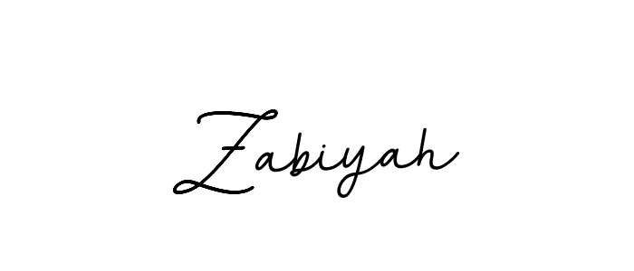 Also we have Zabiyah name is the best signature style. Create professional handwritten signature collection using BallpointsItalic-DORy9 autograph style. Zabiyah signature style 11 images and pictures png