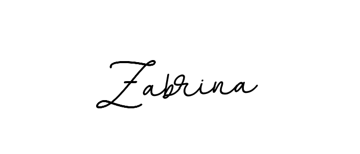 Design your own signature with our free online signature maker. With this signature software, you can create a handwritten (BallpointsItalic-DORy9) signature for name Zabrina. Zabrina signature style 11 images and pictures png