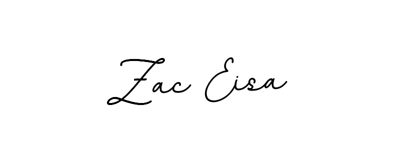 Use a signature maker to create a handwritten signature online. With this signature software, you can design (BallpointsItalic-DORy9) your own signature for name Zac Eisa. Zac Eisa signature style 11 images and pictures png