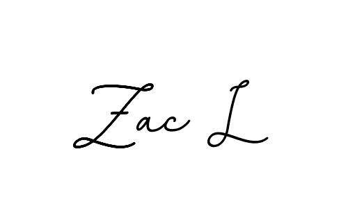Make a beautiful signature design for name Zac L. Use this online signature maker to create a handwritten signature for free. Zac L signature style 11 images and pictures png
