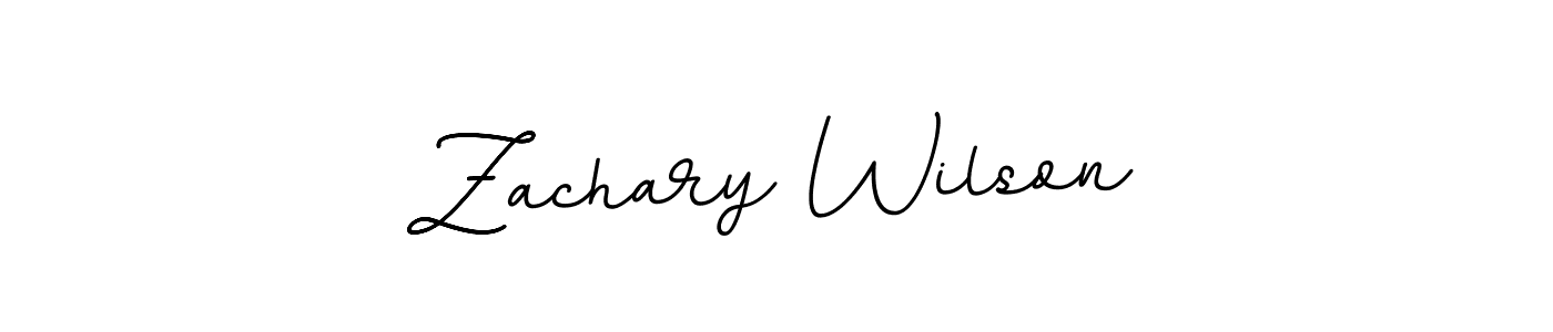 It looks lik you need a new signature style for name Zachary Wilson. Design unique handwritten (BallpointsItalic-DORy9) signature with our free signature maker in just a few clicks. Zachary Wilson signature style 11 images and pictures png