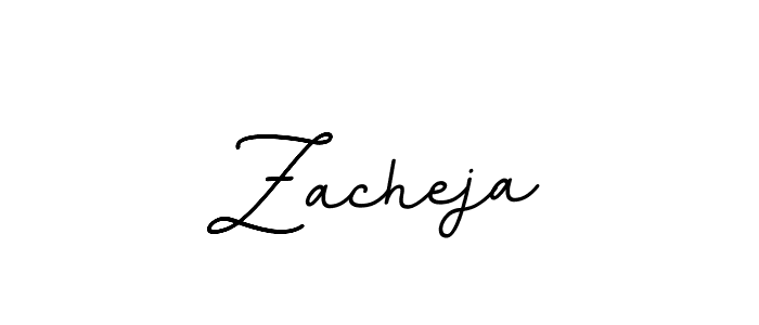 Make a beautiful signature design for name Zacheja. With this signature (BallpointsItalic-DORy9) style, you can create a handwritten signature for free. Zacheja signature style 11 images and pictures png