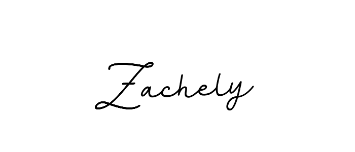 Make a beautiful signature design for name Zachely. With this signature (BallpointsItalic-DORy9) style, you can create a handwritten signature for free. Zachely signature style 11 images and pictures png