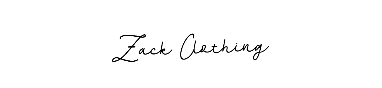 Design your own signature with our free online signature maker. With this signature software, you can create a handwritten (BallpointsItalic-DORy9) signature for name Zack Clothing. Zack Clothing signature style 11 images and pictures png