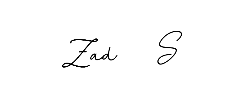 How to make Zad    S name signature. Use BallpointsItalic-DORy9 style for creating short signs online. This is the latest handwritten sign. Zad    S signature style 11 images and pictures png