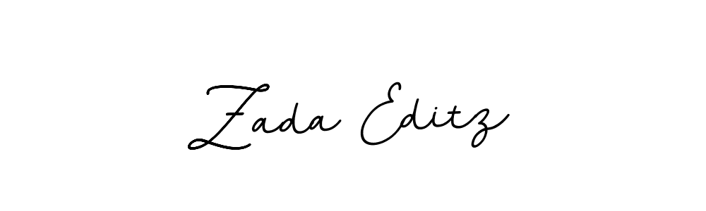 Create a beautiful signature design for name Zada Editz. With this signature (BallpointsItalic-DORy9) fonts, you can make a handwritten signature for free. Zada Editz signature style 11 images and pictures png