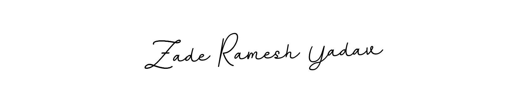 You should practise on your own different ways (BallpointsItalic-DORy9) to write your name (Zade Ramesh Yadav) in signature. don't let someone else do it for you. Zade Ramesh Yadav signature style 11 images and pictures png