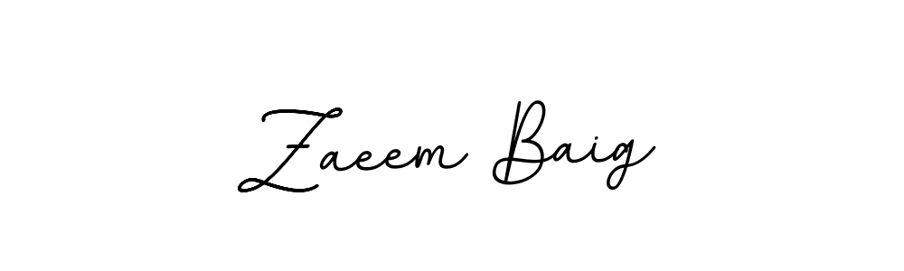 Make a beautiful signature design for name Zaeem Baig. With this signature (BallpointsItalic-DORy9) style, you can create a handwritten signature for free. Zaeem Baig signature style 11 images and pictures png