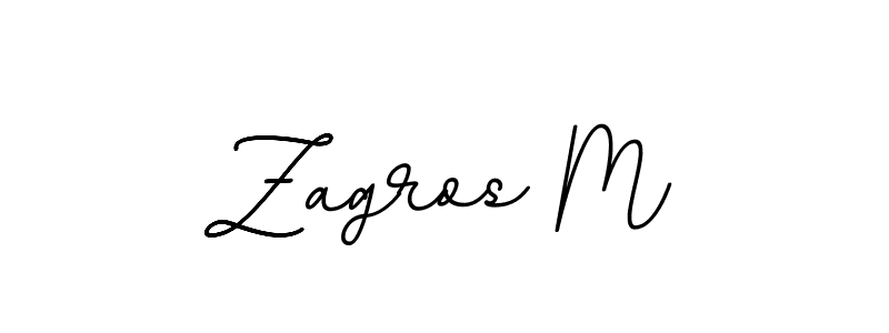 The best way (BallpointsItalic-DORy9) to make a short signature is to pick only two or three words in your name. The name Zagros M include a total of six letters. For converting this name. Zagros M signature style 11 images and pictures png