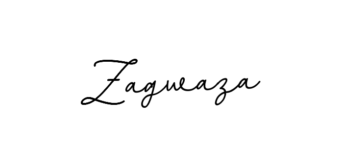 Use a signature maker to create a handwritten signature online. With this signature software, you can design (BallpointsItalic-DORy9) your own signature for name Zagwaza. Zagwaza signature style 11 images and pictures png