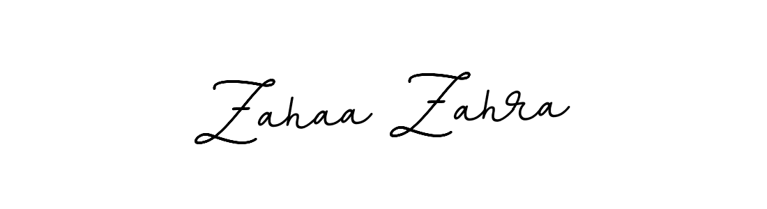 Design your own signature with our free online signature maker. With this signature software, you can create a handwritten (BallpointsItalic-DORy9) signature for name Zahaa Zahra. Zahaa Zahra signature style 11 images and pictures png
