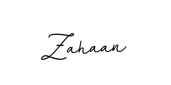 How to make Zahaan name signature. Use BallpointsItalic-DORy9 style for creating short signs online. This is the latest handwritten sign. Zahaan signature style 11 images and pictures png