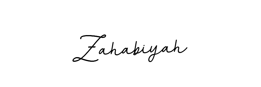 How to make Zahabiyah signature? BallpointsItalic-DORy9 is a professional autograph style. Create handwritten signature for Zahabiyah name. Zahabiyah signature style 11 images and pictures png