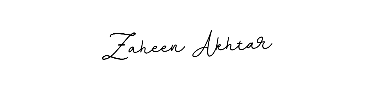 Make a beautiful signature design for name Zaheen Akhtar. With this signature (BallpointsItalic-DORy9) style, you can create a handwritten signature for free. Zaheen Akhtar signature style 11 images and pictures png