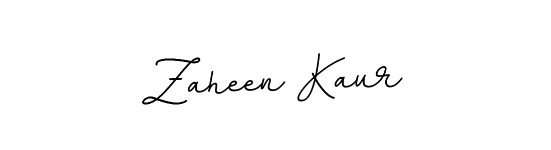 Make a beautiful signature design for name Zaheen Kaur. With this signature (BallpointsItalic-DORy9) style, you can create a handwritten signature for free. Zaheen Kaur signature style 11 images and pictures png