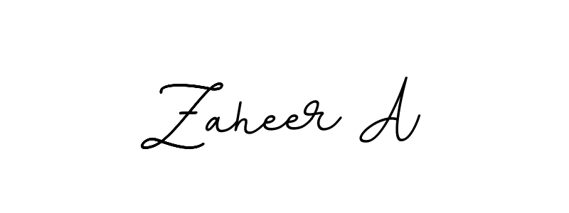 The best way (BallpointsItalic-DORy9) to make a short signature is to pick only two or three words in your name. The name Zaheer A include a total of six letters. For converting this name. Zaheer A signature style 11 images and pictures png