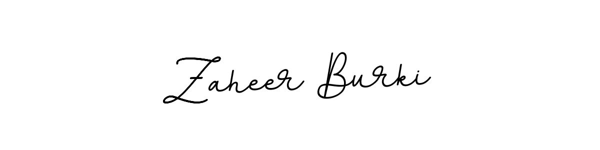 Make a beautiful signature design for name Zaheer Burki. With this signature (BallpointsItalic-DORy9) style, you can create a handwritten signature for free. Zaheer Burki signature style 11 images and pictures png