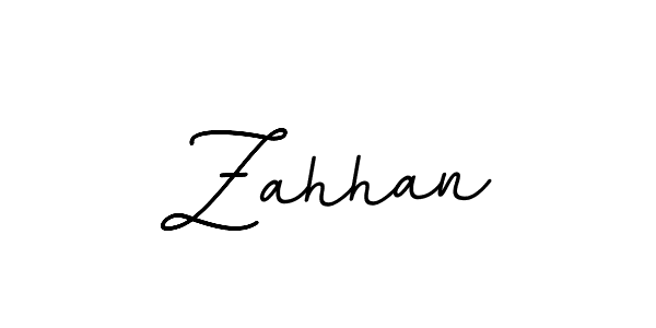 Use a signature maker to create a handwritten signature online. With this signature software, you can design (BallpointsItalic-DORy9) your own signature for name Zahhan. Zahhan signature style 11 images and pictures png