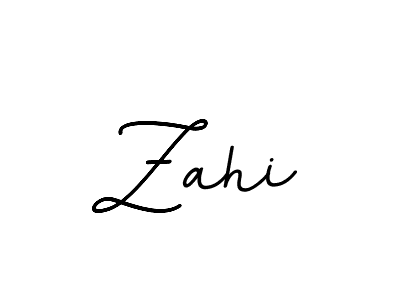 Create a beautiful signature design for name Zahi. With this signature (BallpointsItalic-DORy9) fonts, you can make a handwritten signature for free. Zahi signature style 11 images and pictures png