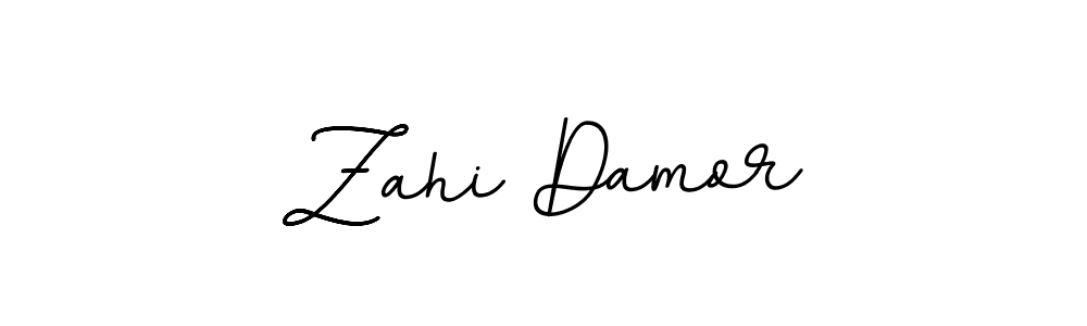 Make a beautiful signature design for name Zahi Damor. With this signature (BallpointsItalic-DORy9) style, you can create a handwritten signature for free. Zahi Damor signature style 11 images and pictures png