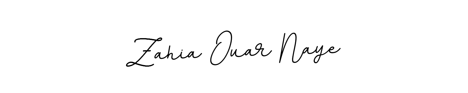 Also we have Zahia Ouar Naye name is the best signature style. Create professional handwritten signature collection using BallpointsItalic-DORy9 autograph style. Zahia Ouar Naye signature style 11 images and pictures png