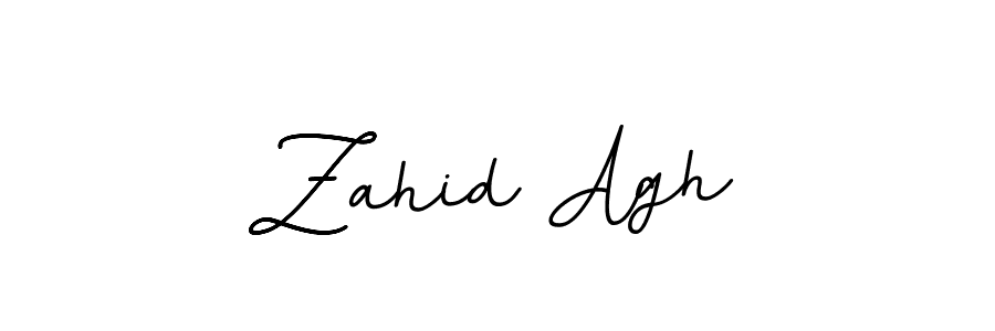 Zahid Agh stylish signature style. Best Handwritten Sign (BallpointsItalic-DORy9) for my name. Handwritten Signature Collection Ideas for my name Zahid Agh. Zahid Agh signature style 11 images and pictures png