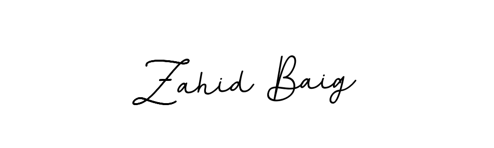 Make a beautiful signature design for name Zahid Baig. Use this online signature maker to create a handwritten signature for free. Zahid Baig signature style 11 images and pictures png