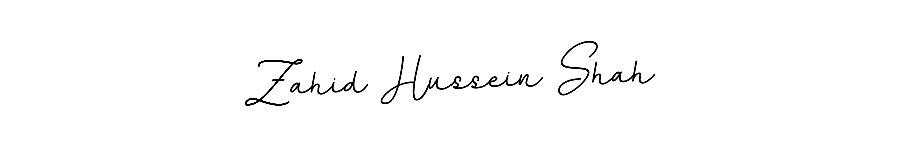 Use a signature maker to create a handwritten signature online. With this signature software, you can design (BallpointsItalic-DORy9) your own signature for name Zahid Hussein Shah. Zahid Hussein Shah signature style 11 images and pictures png