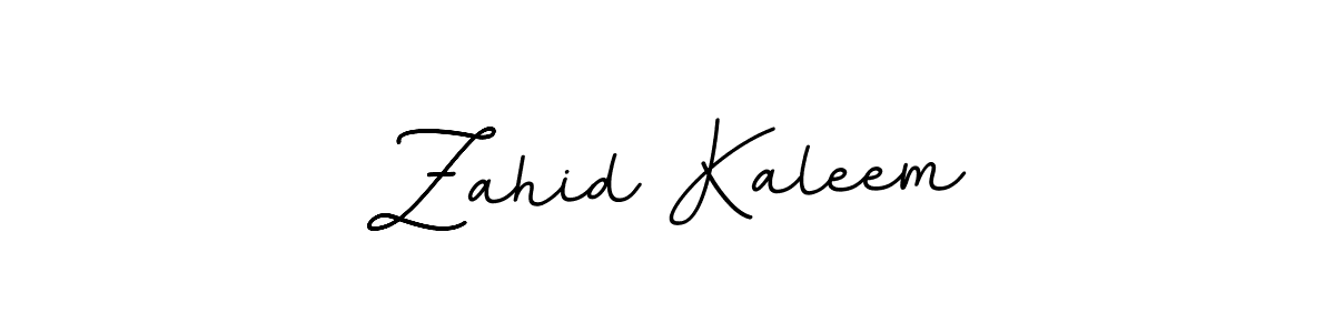 Use a signature maker to create a handwritten signature online. With this signature software, you can design (BallpointsItalic-DORy9) your own signature for name Zahid Kaleem. Zahid Kaleem signature style 11 images and pictures png