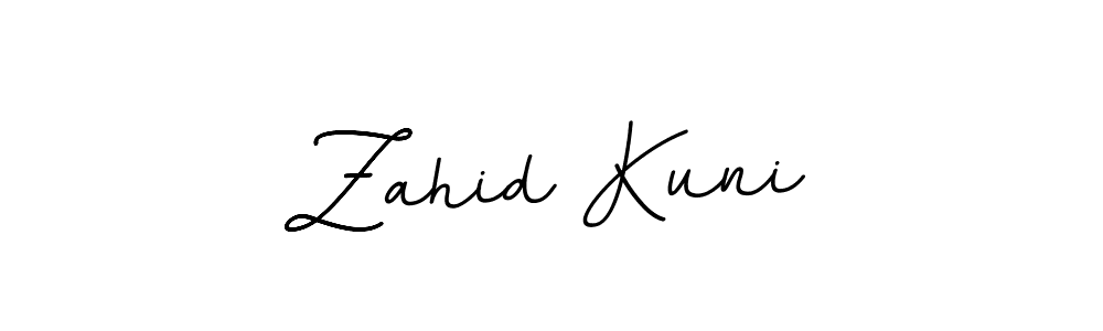 Create a beautiful signature design for name Zahid Kuni. With this signature (BallpointsItalic-DORy9) fonts, you can make a handwritten signature for free. Zahid Kuni signature style 11 images and pictures png