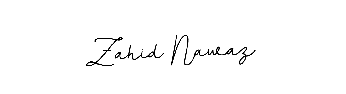 The best way (BallpointsItalic-DORy9) to make a short signature is to pick only two or three words in your name. The name Zahid Nawaz include a total of six letters. For converting this name. Zahid Nawaz signature style 11 images and pictures png