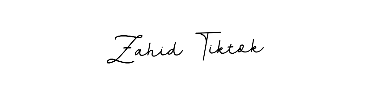 How to make Zahid Tiktok signature? BallpointsItalic-DORy9 is a professional autograph style. Create handwritten signature for Zahid Tiktok name. Zahid Tiktok signature style 11 images and pictures png