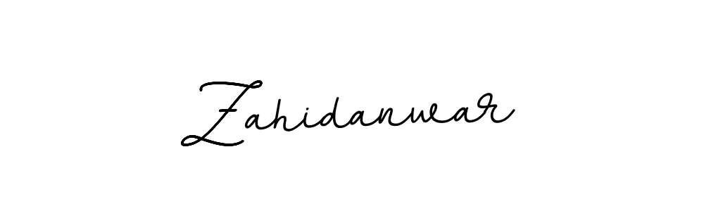 Create a beautiful signature design for name Zahidanwar. With this signature (BallpointsItalic-DORy9) fonts, you can make a handwritten signature for free. Zahidanwar signature style 11 images and pictures png